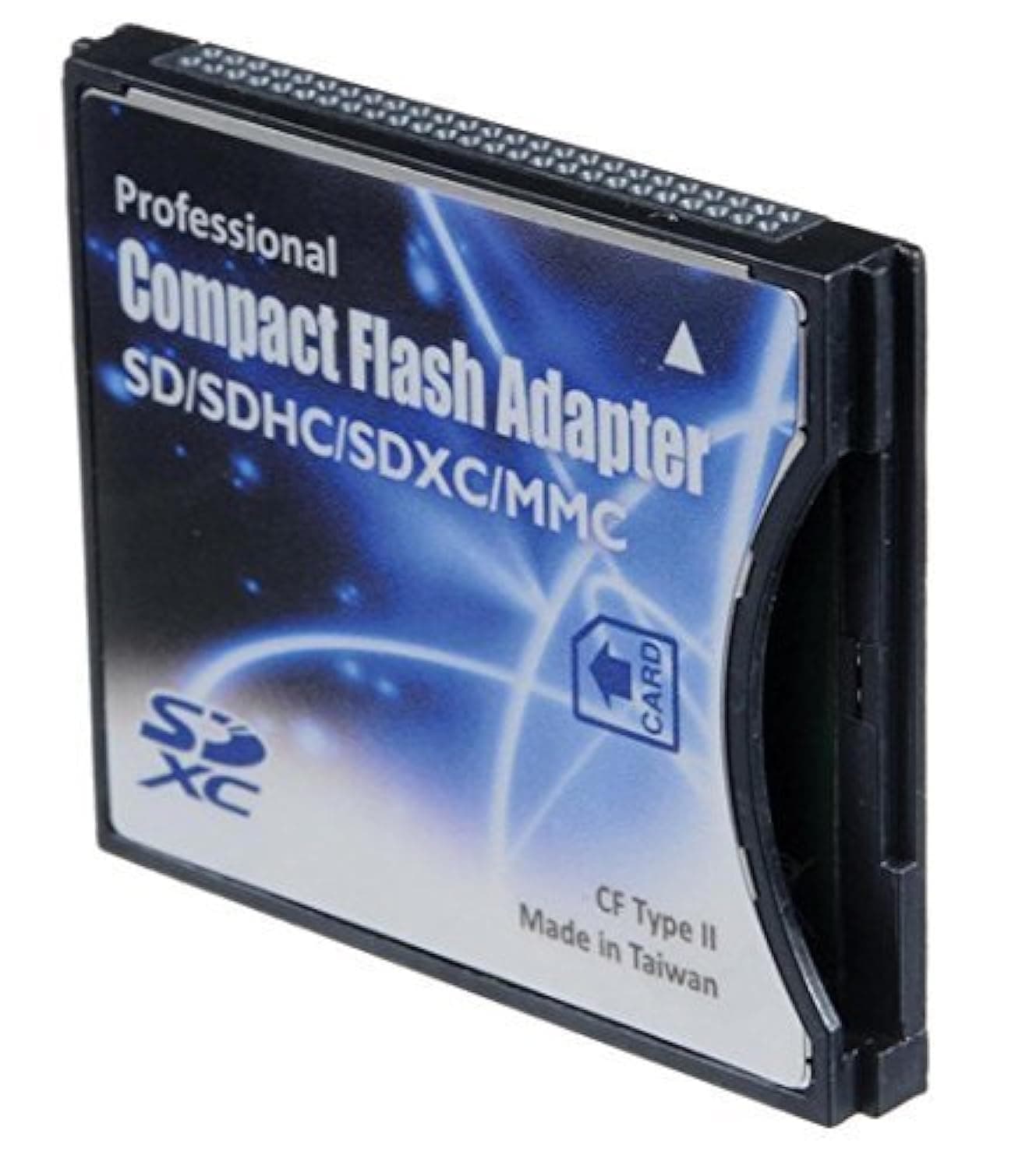 SD/SDHC/MMC/Eye-Fi Card to Compact Flash CF Type II Adapter