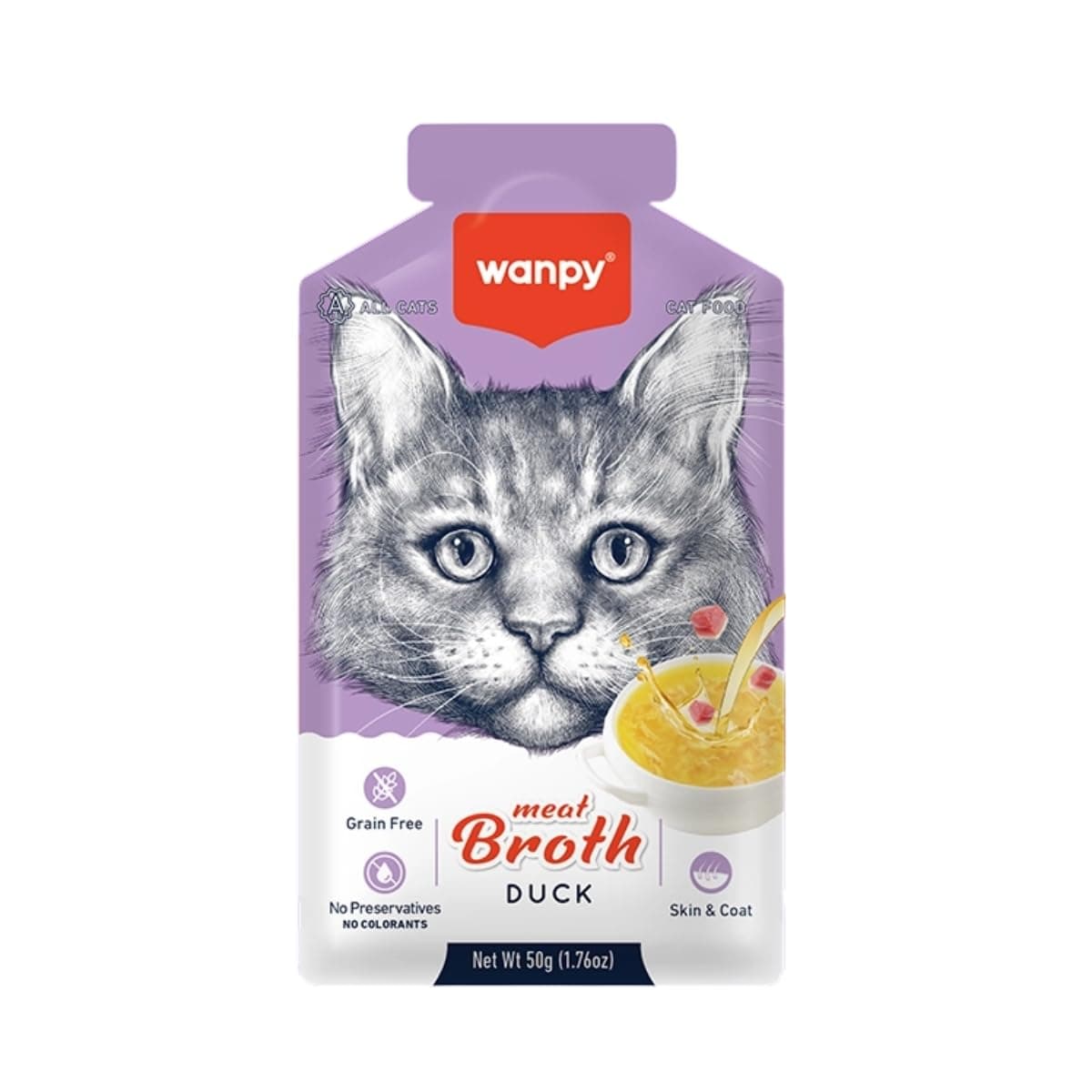 Wanpy Meat Broth Duck for Cats 50g