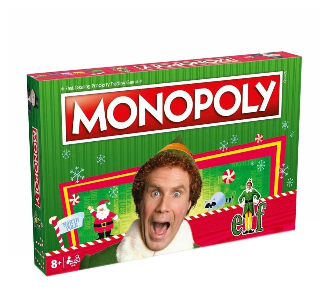 Elf Monopoly Board Game, 2-6 Players, Ages 8 Plus