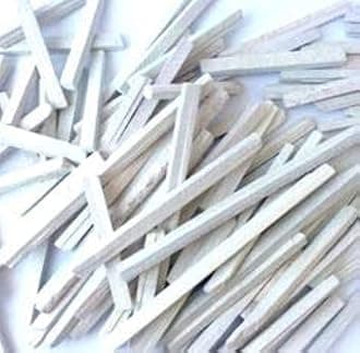 50 Pcs, White Slate Pencils, Cut From Natural Stone