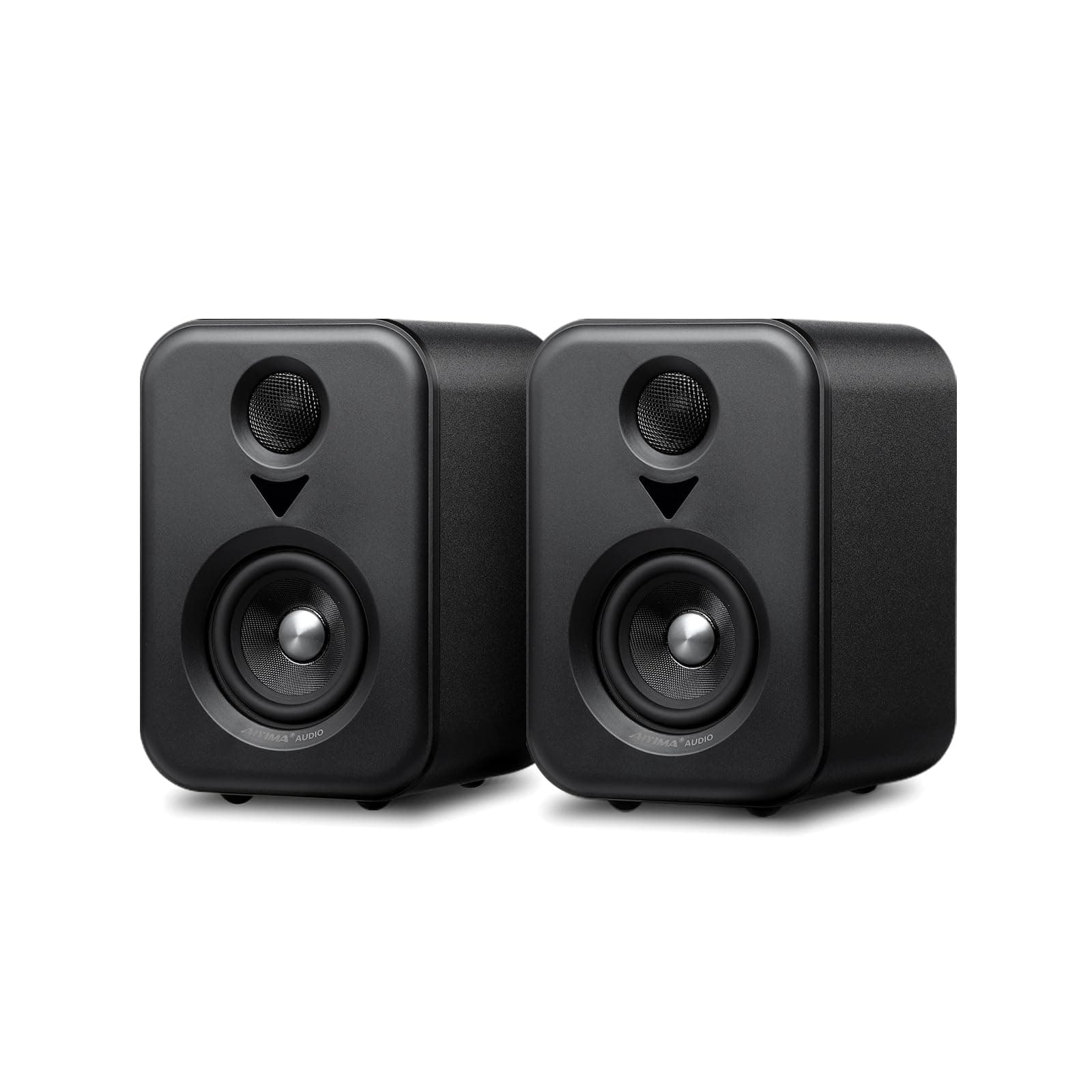 S400 80W HiFi Bluetooth Active Library Speaker with 2.0 Channel Drivers 4" Optical/RCA Output for Home Theater and Studios