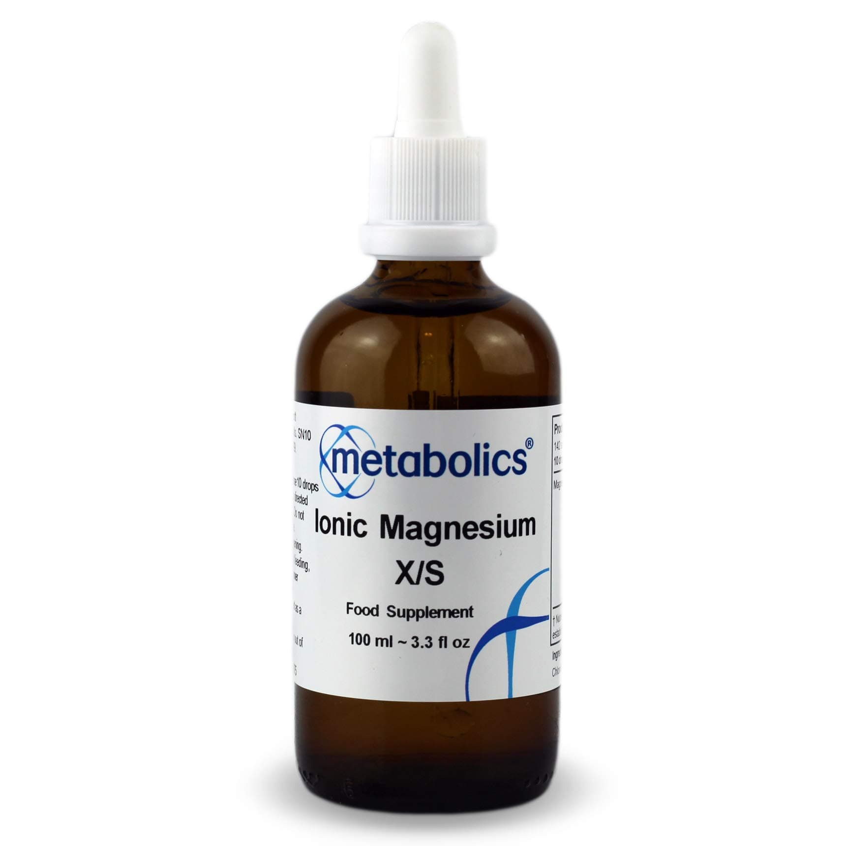 Metabolics Ionic Magnesium Extra Strong Magnesium Supplement- Soluble Form of Magnesium- Nothing Added- Made in The UK