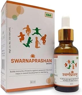 Kbir Swarnaprashan Drops for Kids & Teens, 30ml – Ayurvedic Immunity Booster for Healthy Growth, Strength & Illness Resistance in Kids and Teens