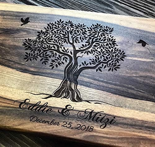 Custom Family Olive Tree Personalized Engraved Cutting Board Wedding Gift, Anniversary Gifts, Housewarming Gift Birthday Corporate Award custom11