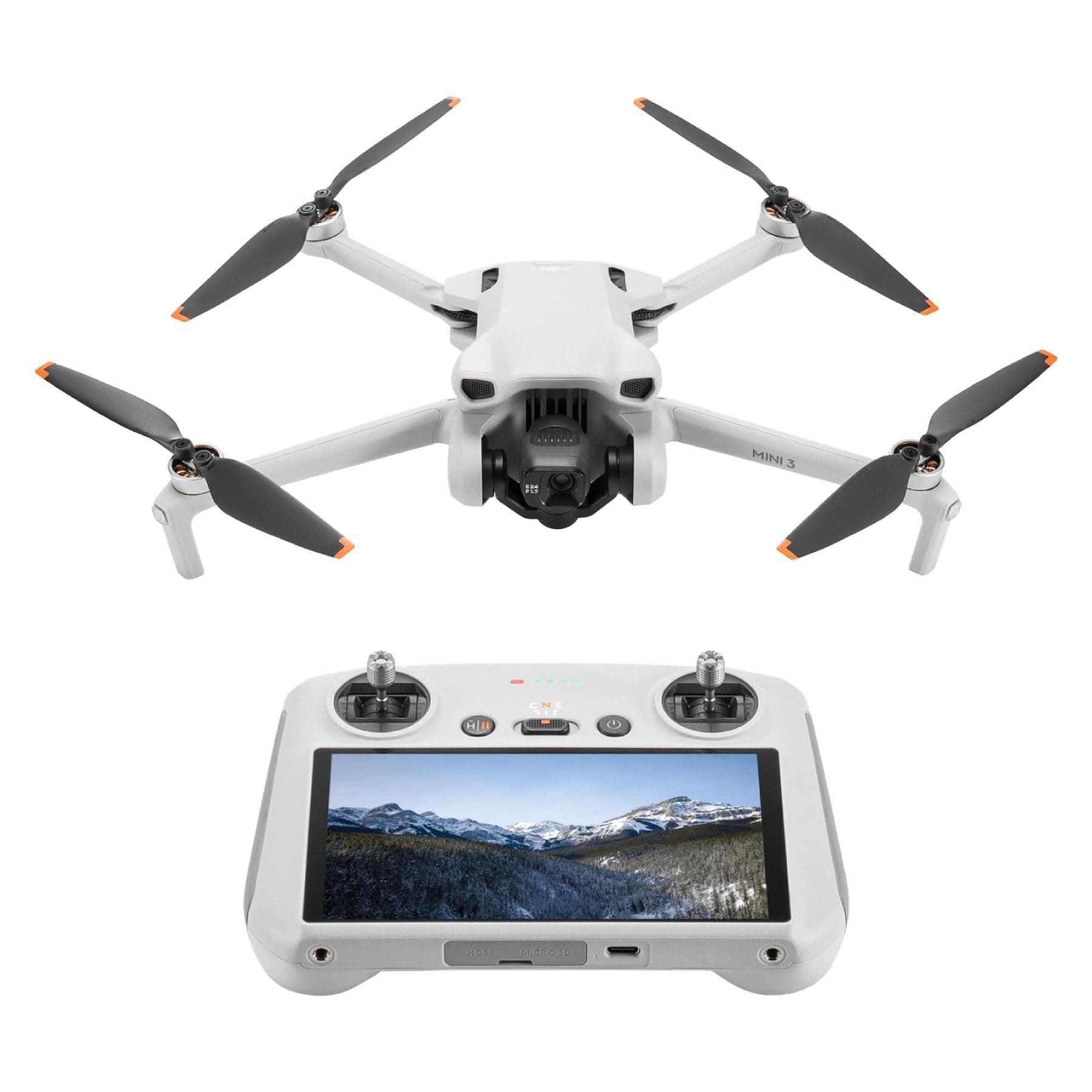 DJI Mini 3 (DJI RC) – Lightweight and Foldable Mini Camera Drone with 4K HDR Video, 38-min Flight Time, True Vertical Shooting, and Intelligent Features