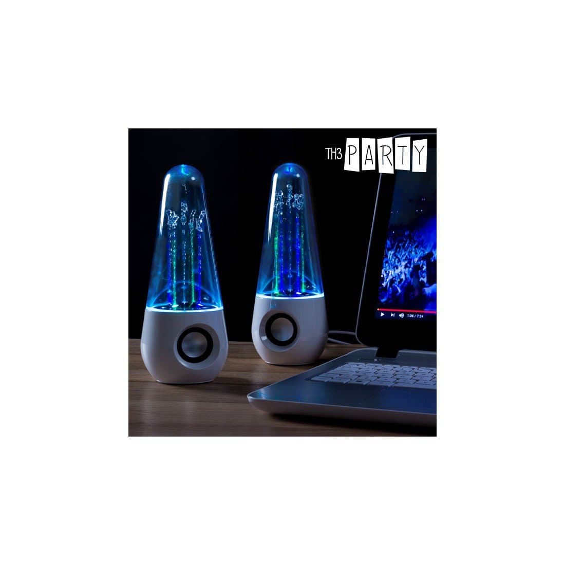Altavoces Multimedia con LED Dancing Water Th3 6W