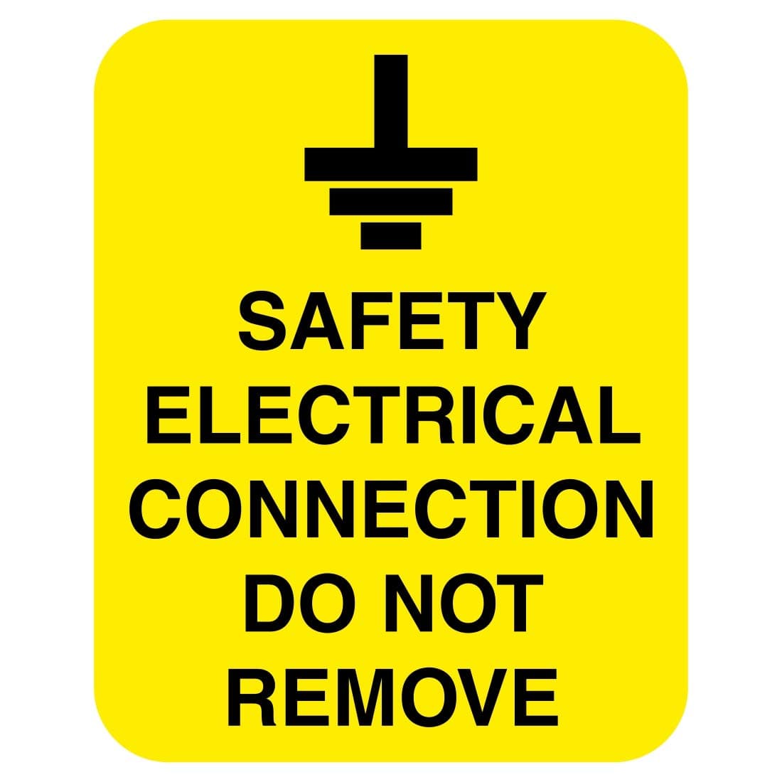 Pack of 20 Safety Electrical Connection do not Remove Labels. 40mm x 50mm Self Adhesive Stickers