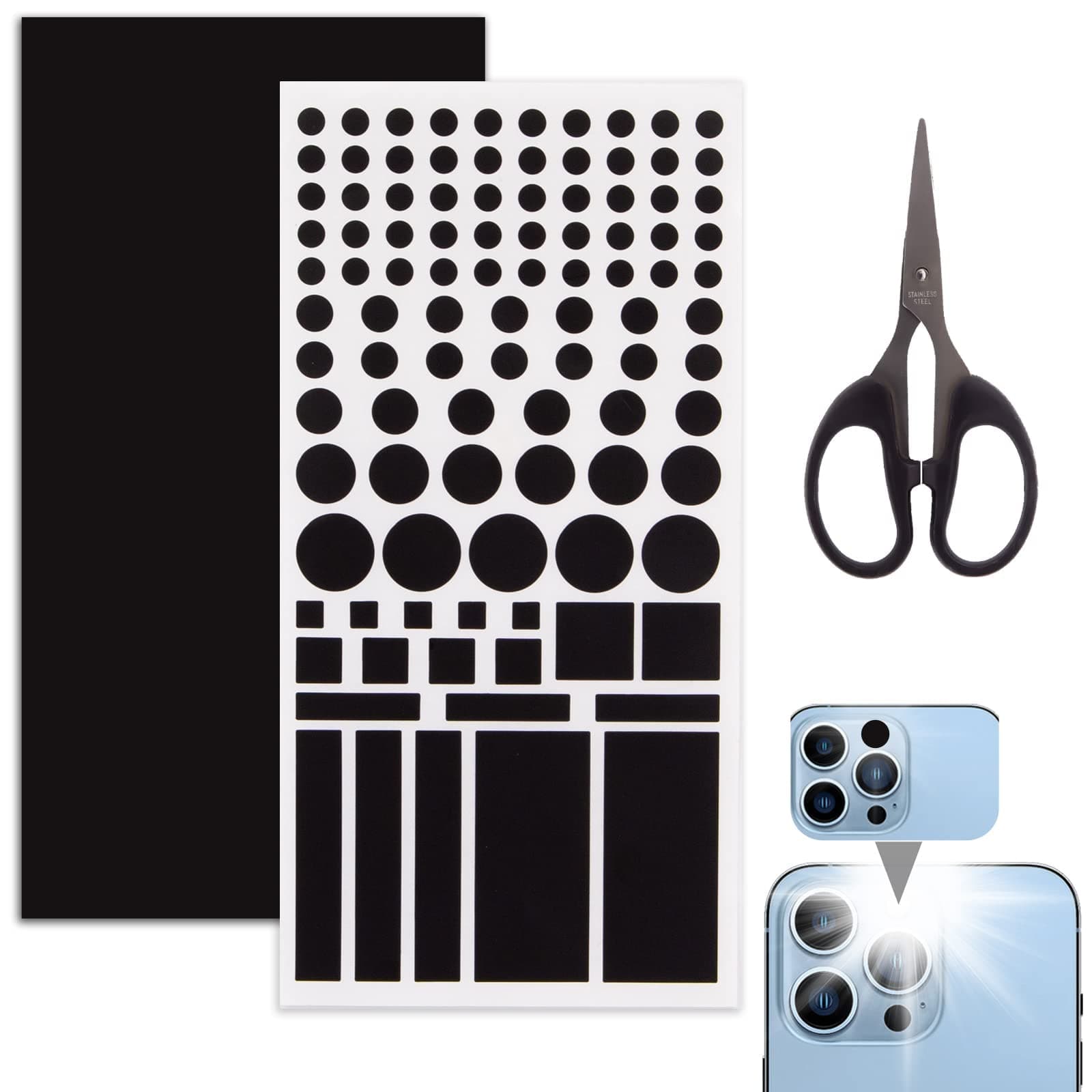 LED Light Blocking Stickers Cuttable Red Light Sticker Light Dimming Sticker for Clock Red Light Display Controller Blackout Covers Can Filters 50%-80% of The Light (2 Sheets)