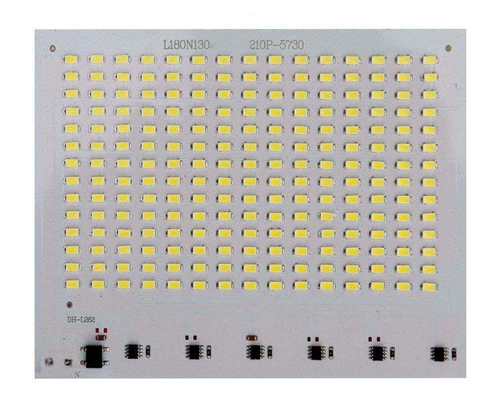 PickTheDeal 210 SMD LED 100W Aluminium Rectangular Plate Base Board LED Flood Light (White, Pack of 10)