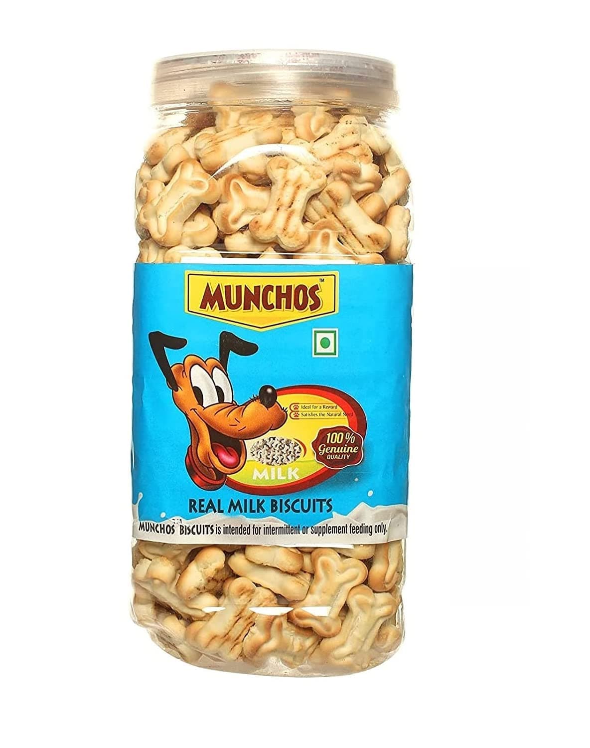 MUNCHOS Real Milk Dog Biscuits 500 g