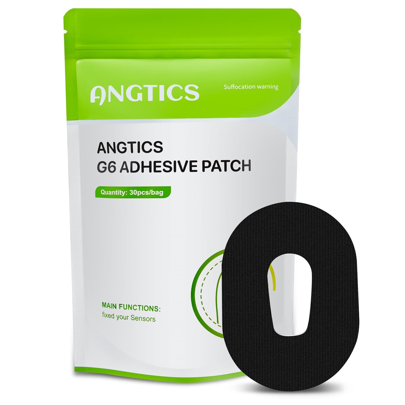 Dexcom G6 Adhesive Patches Waterproof, 30 Pack Black Overpatch for Dexcom G6, Premium Transparent G6 Overlay Patches, Hypoallergenic & Skin-Friendly, Lasting 10 Days, Sensor is NOT Included