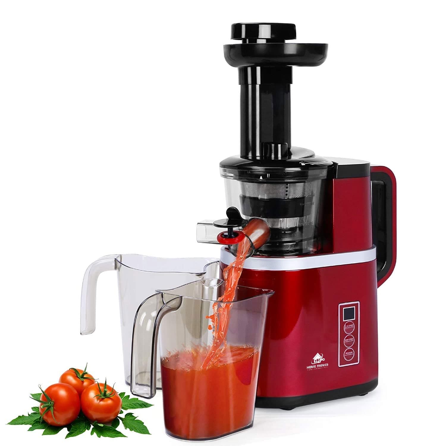 Masticating Extractor With Digital Control Panel; Easy To Clean Bpa-Free Slow Masticating Juicer 43 Revolutions Per Minute Features Compact Design Automatic Pulp Ejection, 150 Watts