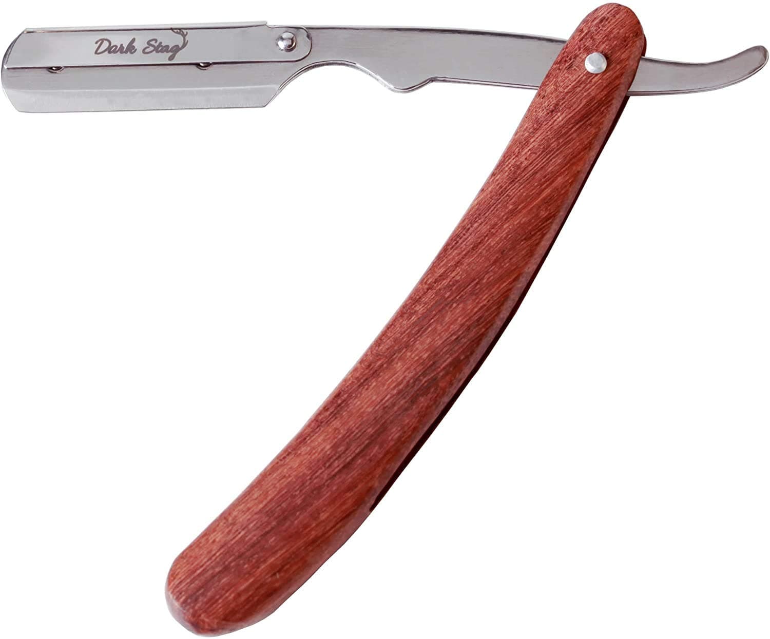 Dark Stag Straight Razor Wooden Handle