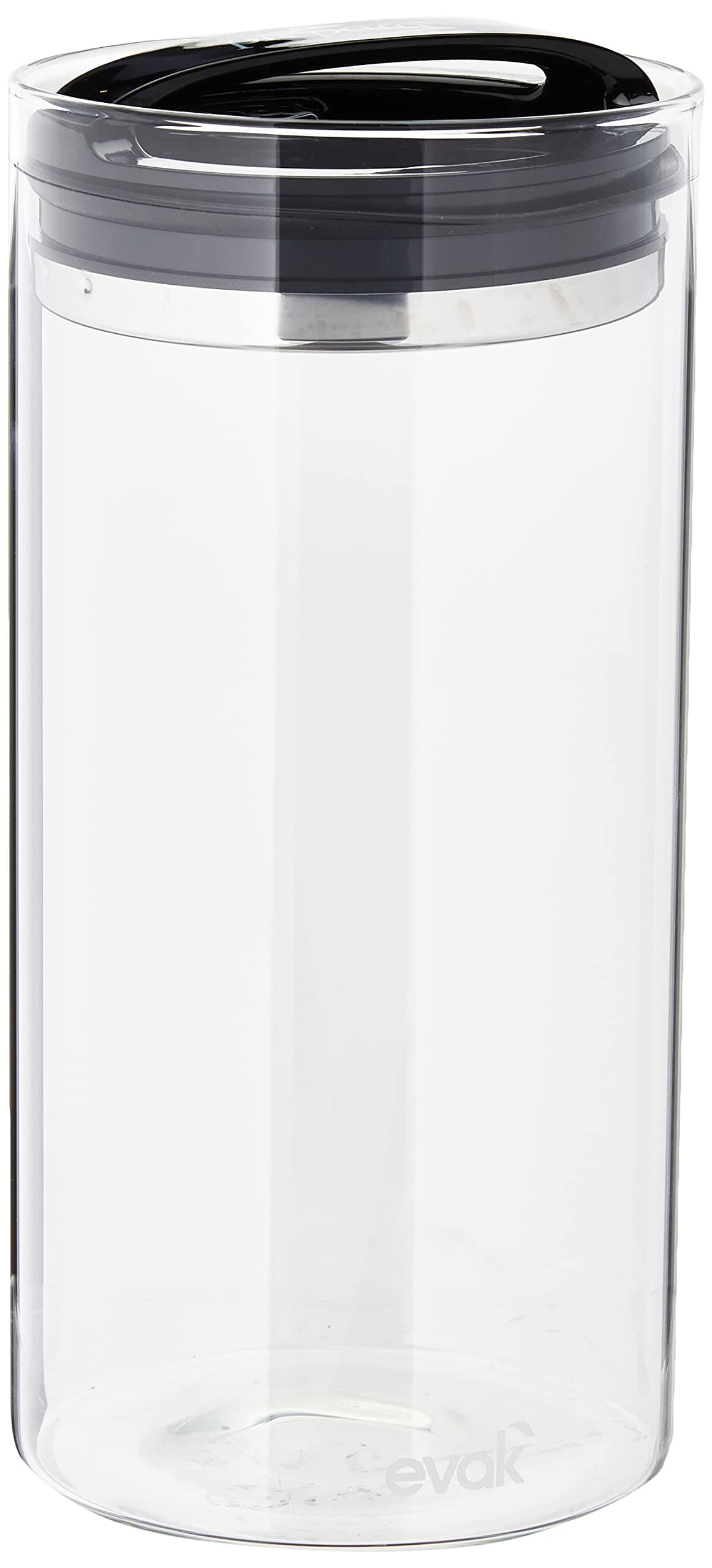 Prepara 3049 Evak Black Gloss Compact Handle-XL airtight Container, Extra Large