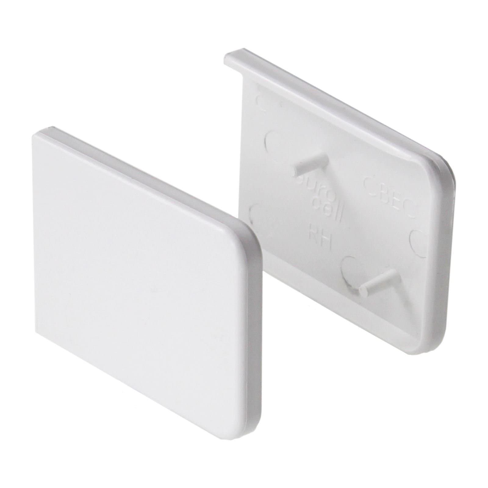 Short Window Cill Capping End Caps (Pair) - White
