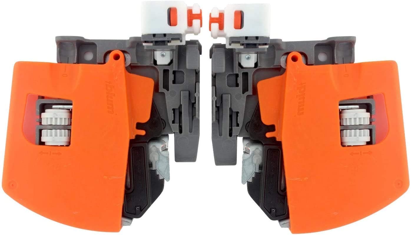 BlumT51.1901.PS (Right and Left) Depth Adjustable Locking Device for B563/B569 Series Slides (1 Left and 1 Right)