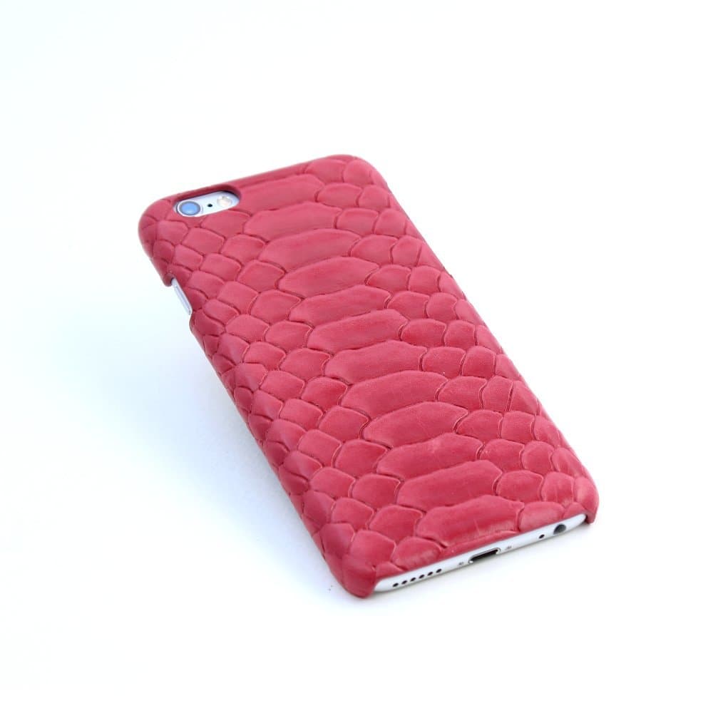 iPhone 6s Leather Case, Rossini Parma, iPhone 6 & 6S Case Leather, Ultra Slim, Genuine Leather Snake Pattern Case for iPhone 6 & 6s, Handmade, Made in Europe (iPhone 6/6S - Pink)