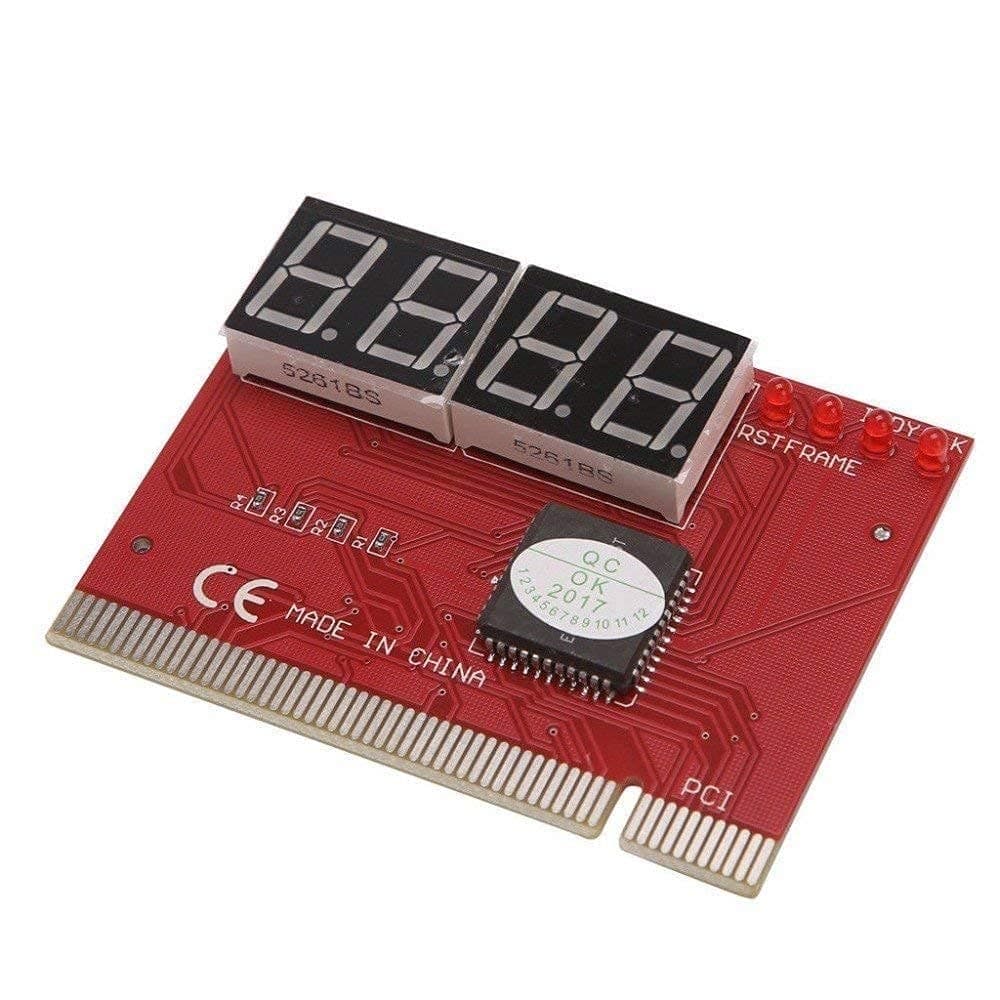 4 Digit PCI PC Motherboard Analyser Diagnostic Card Tester Debug Card with User Manual/Motherboard Testing Card