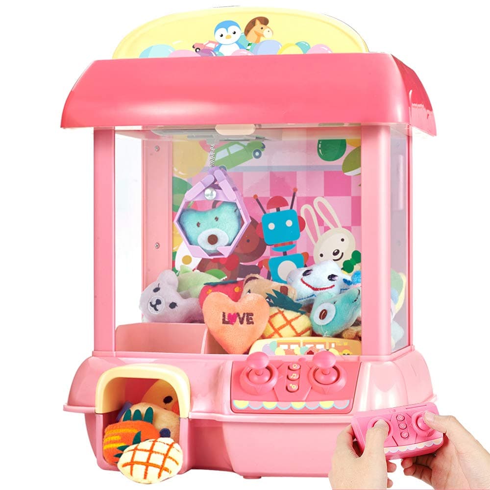 Claw Machine,C1 Claw Toy,2.4G Remote Control Automatic or Manual Dual Mode Mini Claw Machine, Intelligent System with Music and Lighting, Giving Children The Best Gift