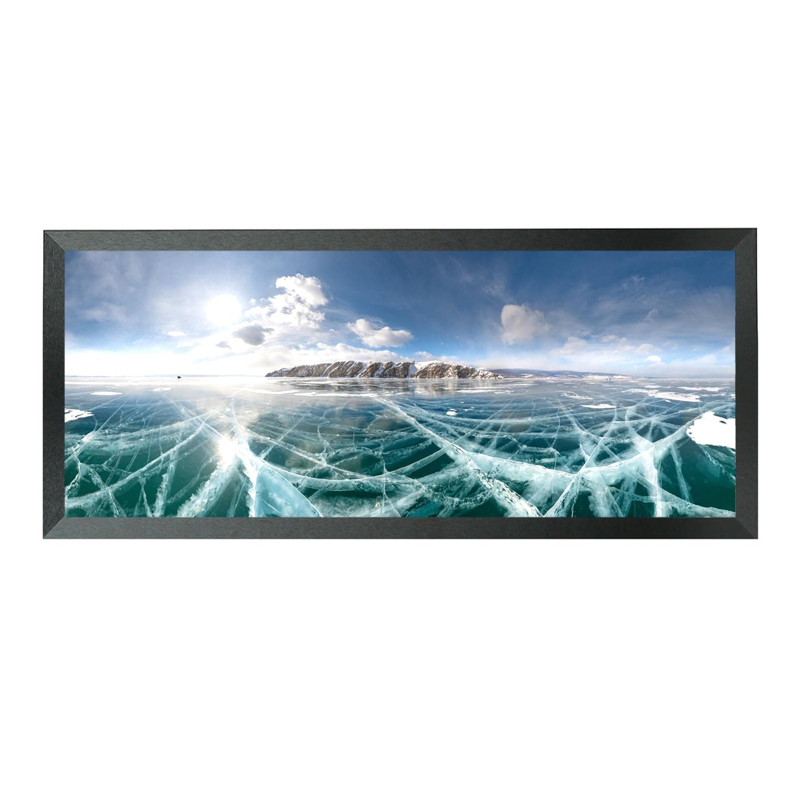 8x21 Picture Frame Solid Wood 8x21 Poster Frame for Wall 8x21 Photo Frames Family Black (T22B821)