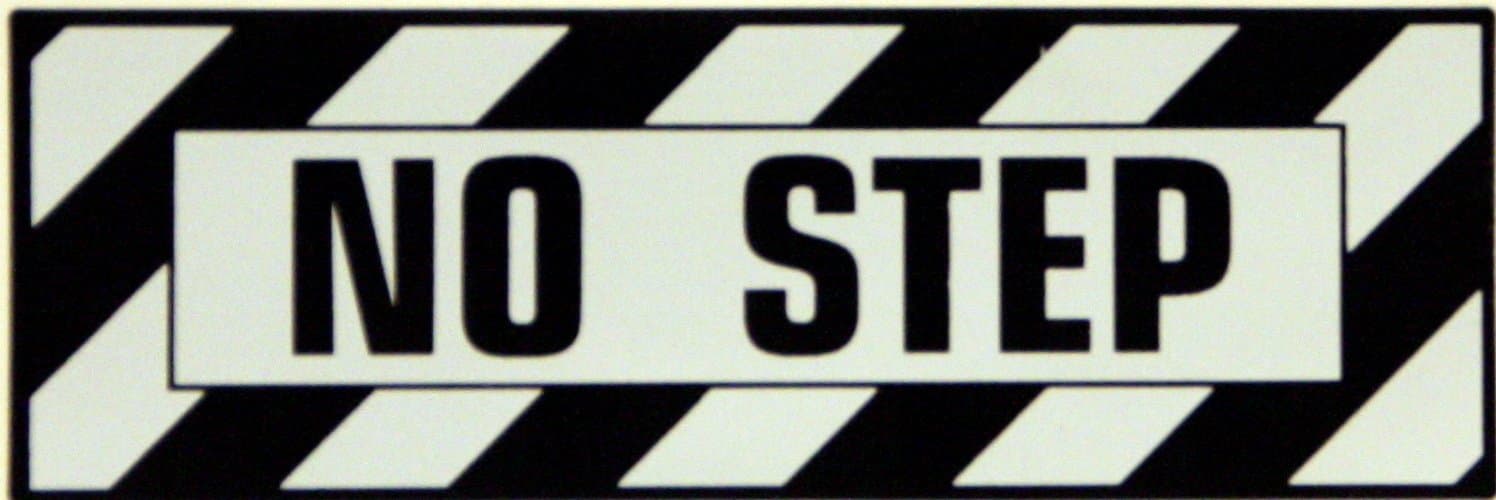 Wicks Aircraft No Step Decal