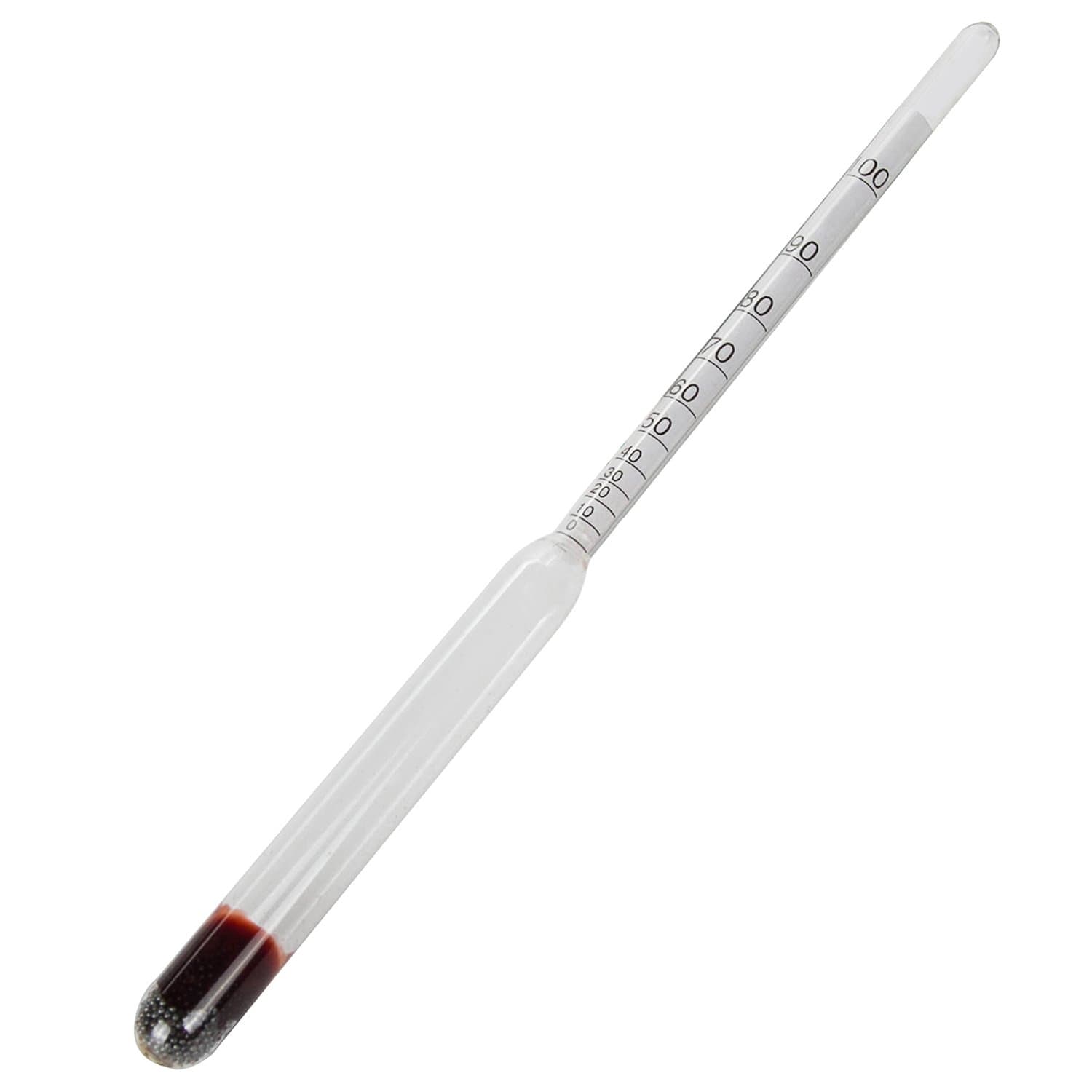 LAOYE Hydrometer 0-100% Alcohol Tester Home Brew Hydrometers with Protective Sleeve