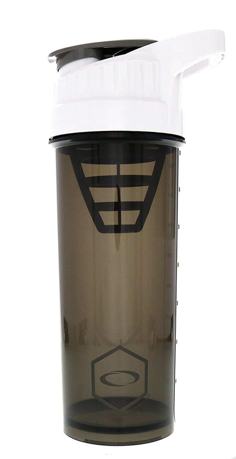 Cyclone Cup - Shaker Bottle For Powder, Protein Shaker With Secure-Lock And Tight-Sealed Lid For "No Leak" Protection Glacier White