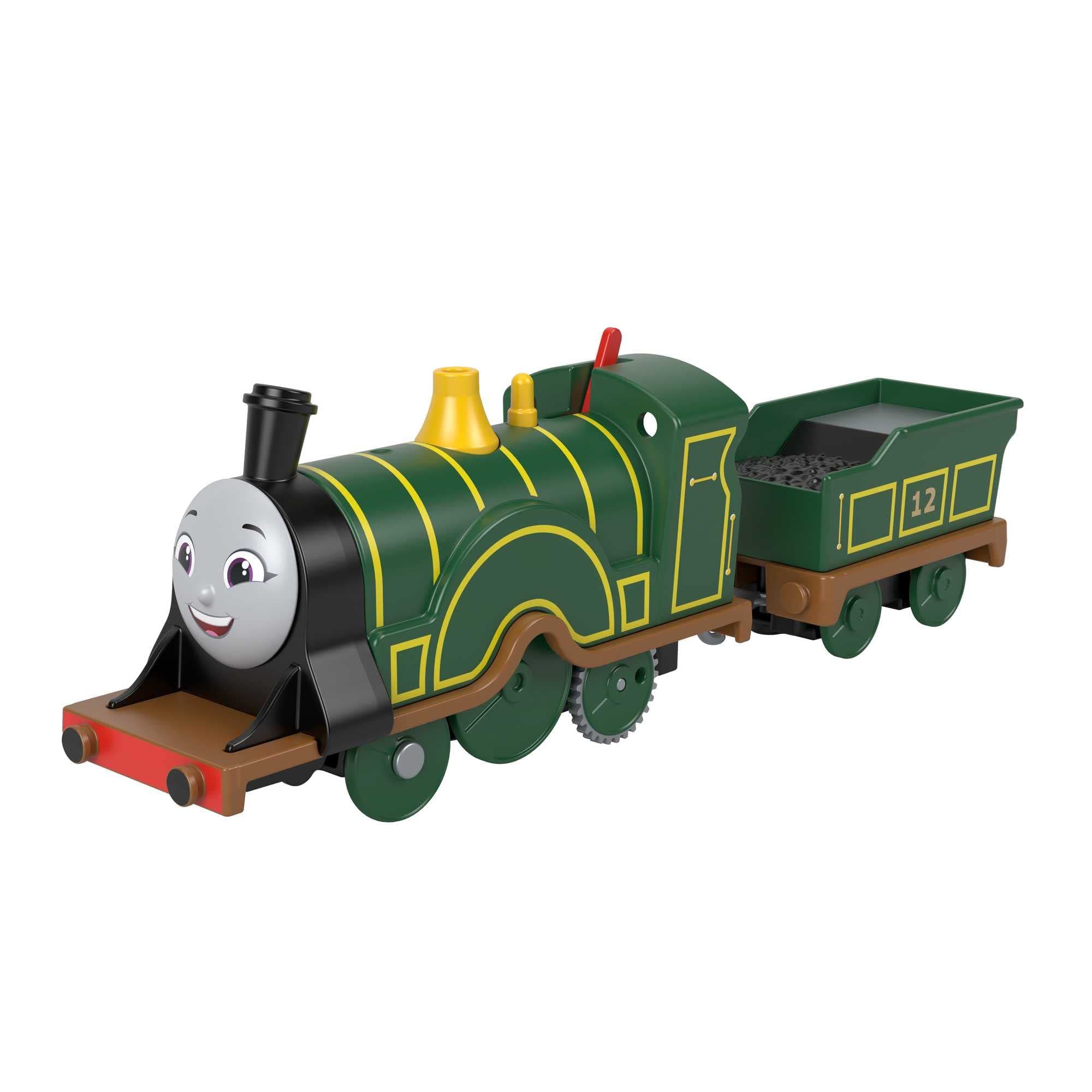 Thomas & Friends Motorized Toy Train Emily Battery-Powered Engine with Tender for Pretend Play Preschool Kids Ages 3+ Years​