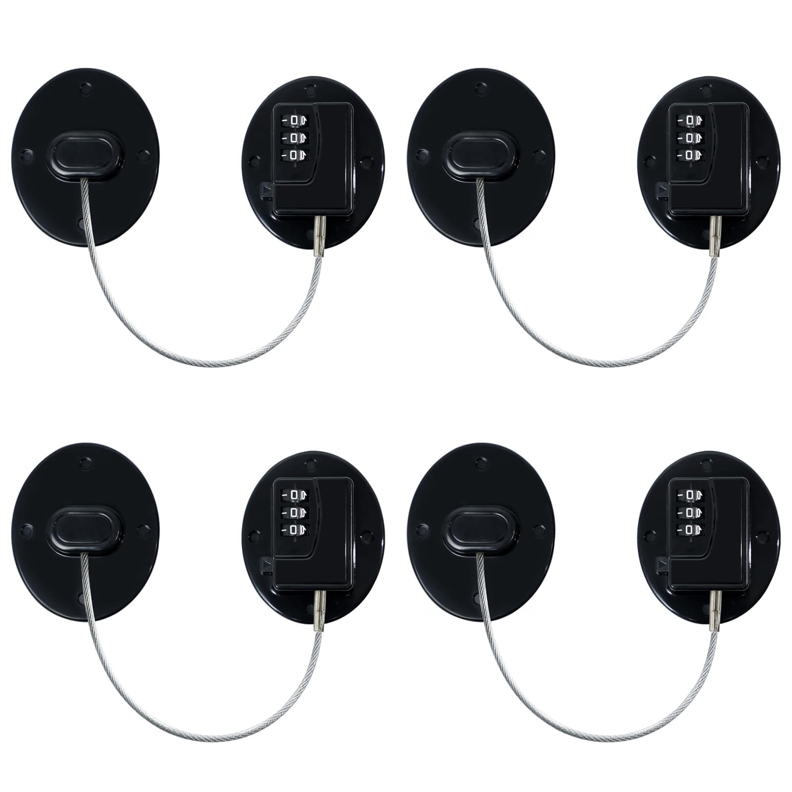 AOSITE Mini Fridge Locks for Kids No Drill Refrigerator Locks for Adults Cupboard Lock Child Safety Locks for Cabinets Drawer Locks Freezer Lock Baby Proofing