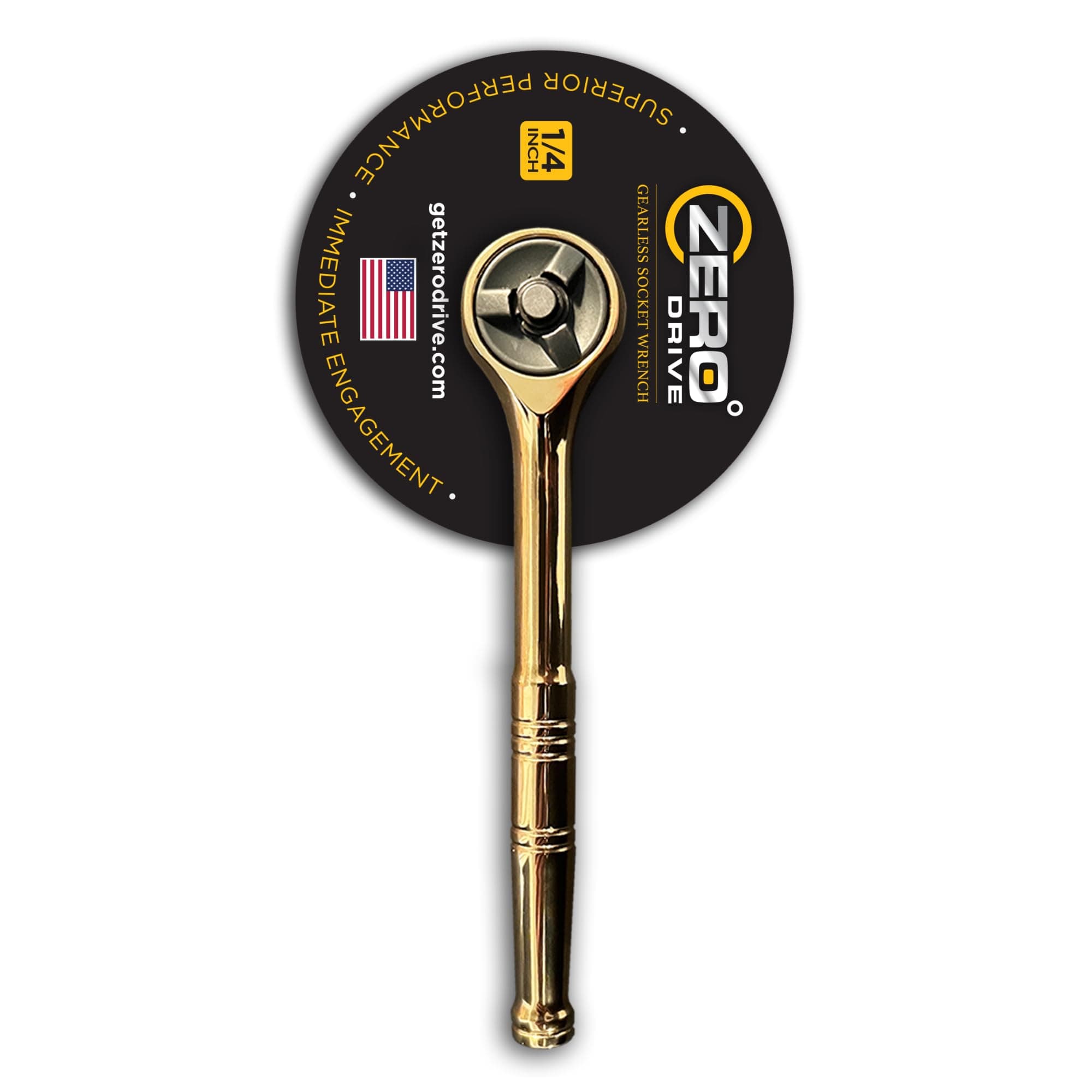 ZERODRIVE 1/4" Gearless Socket Wrench | Professional High Performance Tool | Instant Engagement, Minimal Back Drive, High Torque