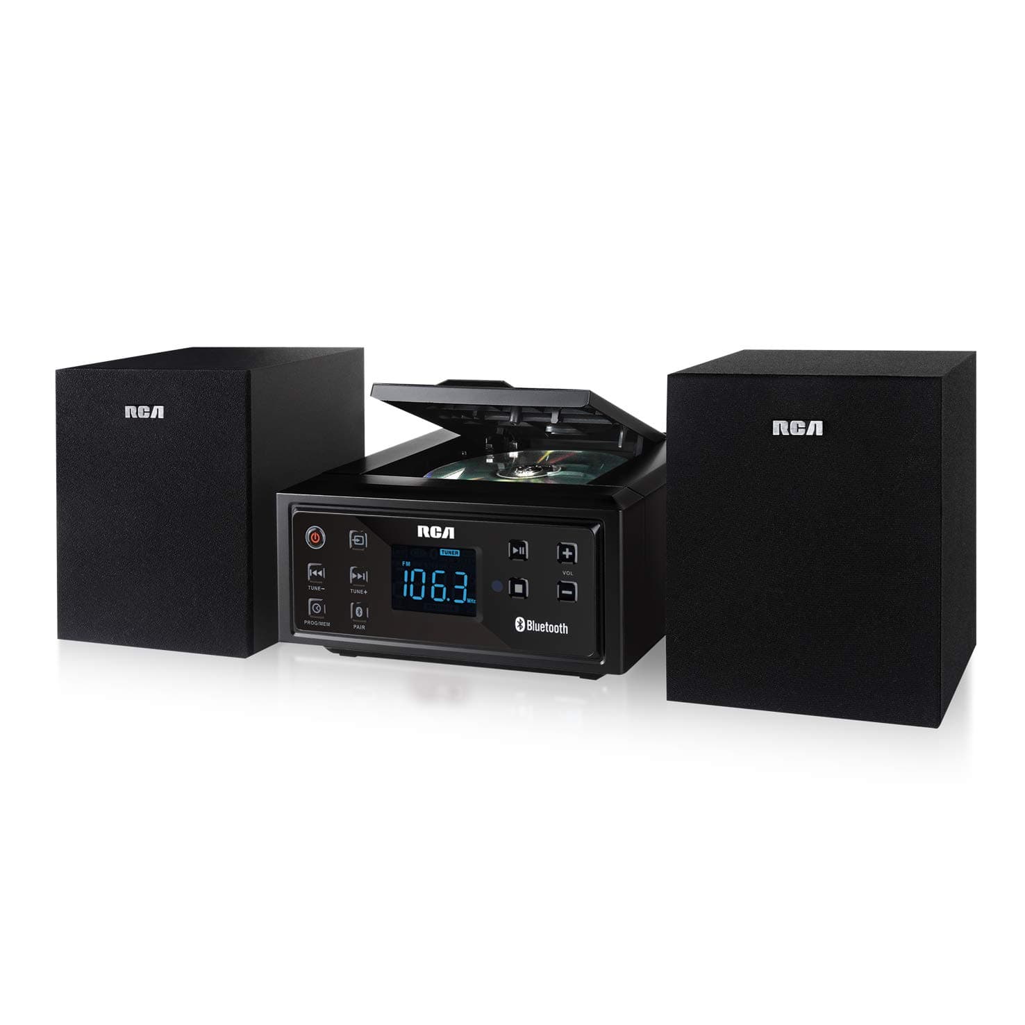 RCA (RS2929B CD Stereo Music Shelf System - Built-in Bluetooth Receiver and Wireless Technology