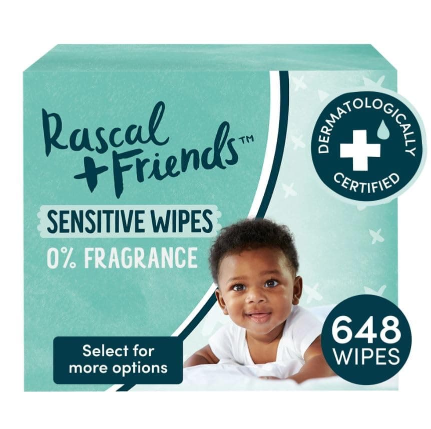 Rascal + Friends Sensitive Baby Wipes (648)