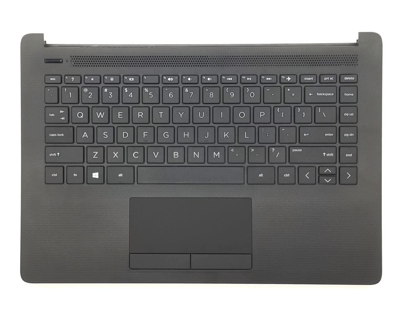 Replacement Upper Case Palmrest for HP 14-CM 14-CK 14T-CM 14Z-CM 14-dg 14q-cs 14q-cy Series Laptop Keyboard Assembly Top Cover Touchpad L23239-001 L48210-001 Jet Black