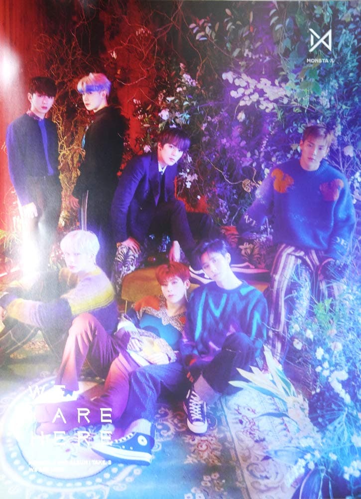 Monsta X - We Are Here (Vol.2 Take.2) [Type - D] OFFICIAL POSTER Tube Case 23 X 16.5 Inches