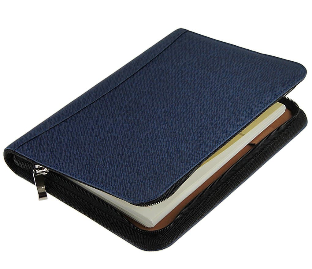 Liying® Business Multi-function Stationery Book in PU Leather A5 Notebook Memo Diaries Calculator Built-in Card Slot Manager Executive Compact Folder Wallet Zip Lock