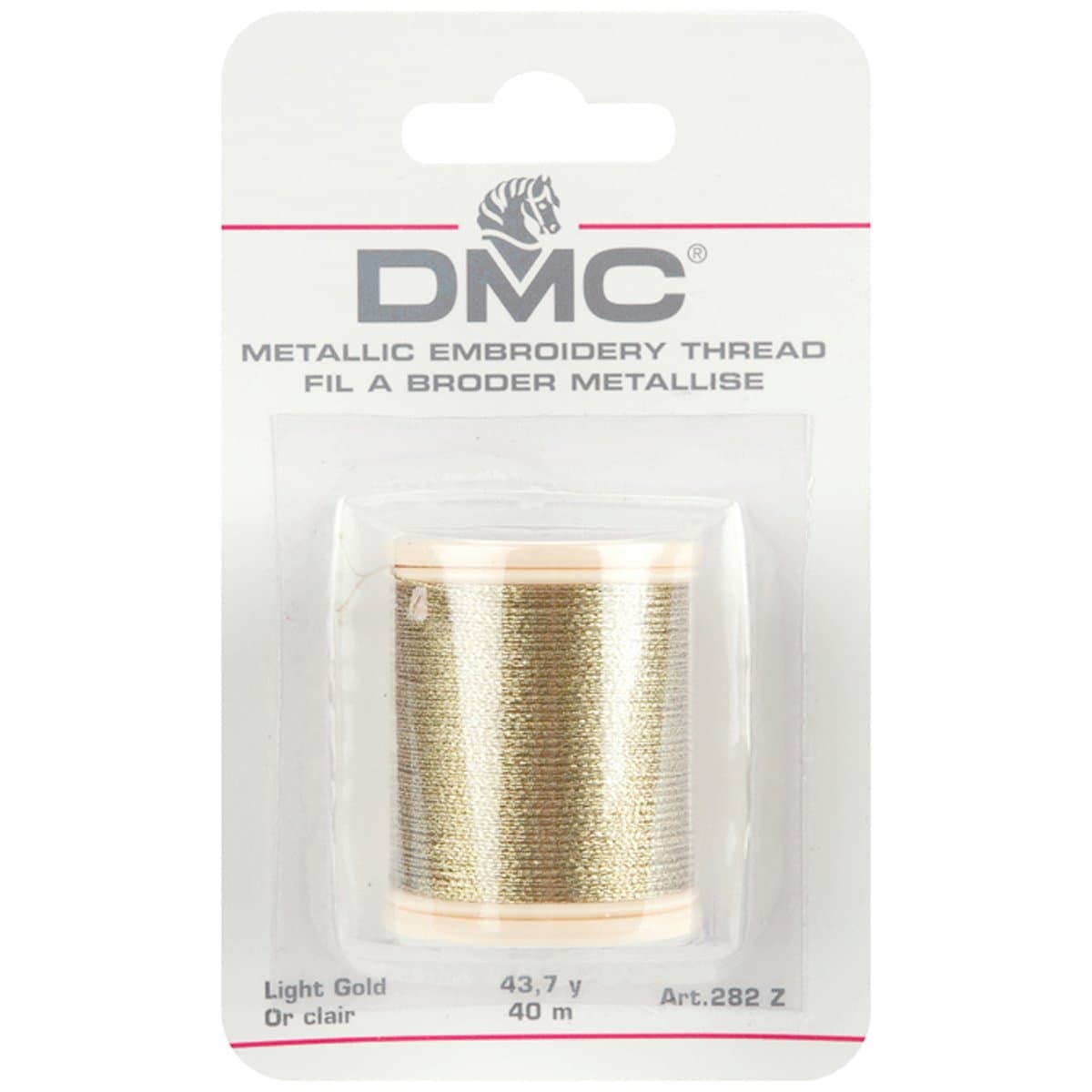 282Z Metallic Embroidery Thread, 43.7-Yard, Light Gold