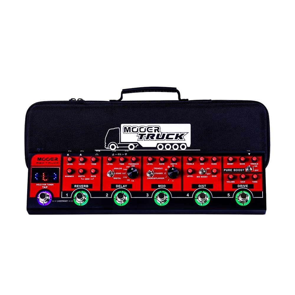 MOOER Red Truck Combined Multi Effects Multiple Stompbox, Tranditional Guitar Effects Pedalboard