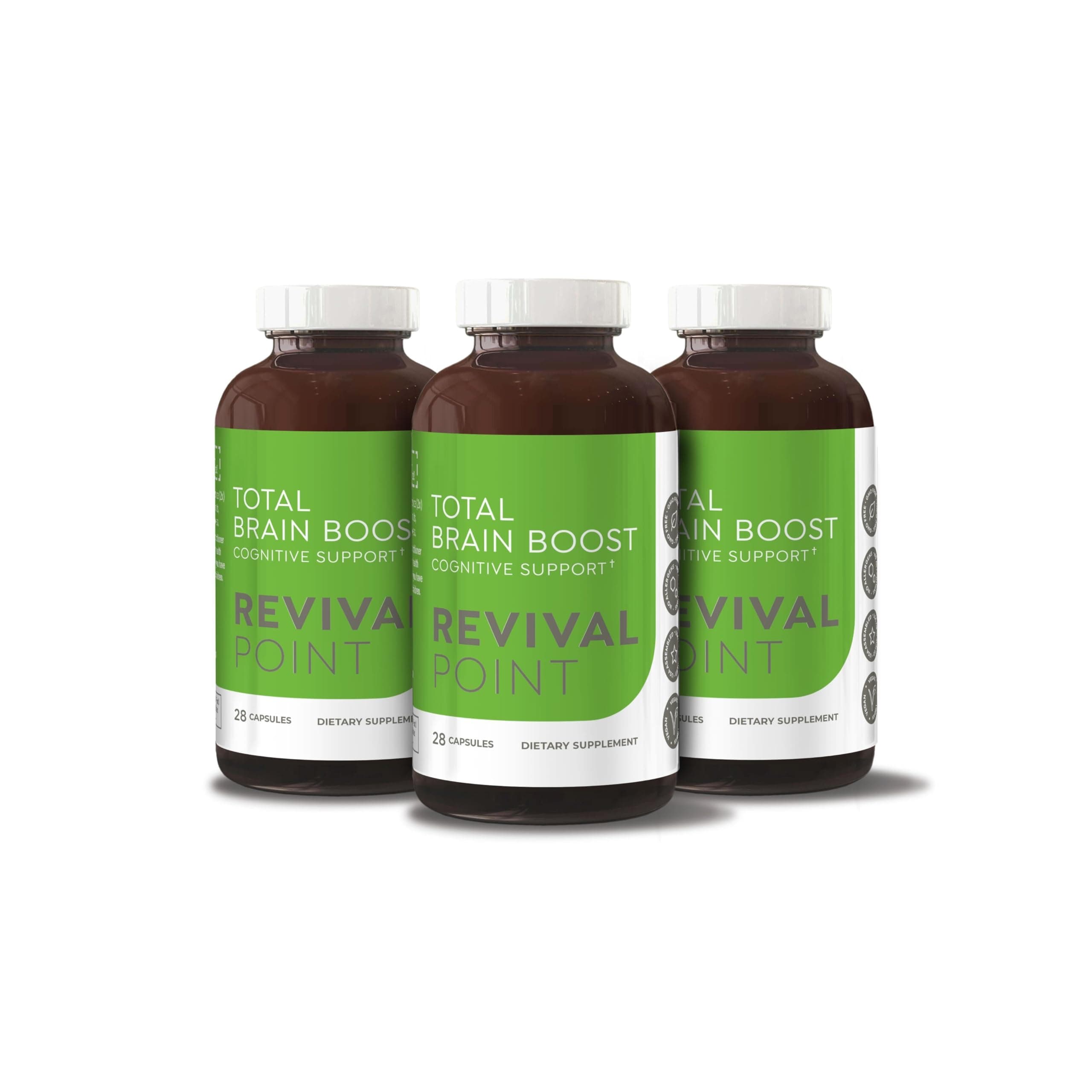 Total Brain Boost Supplement - 3 Bottles