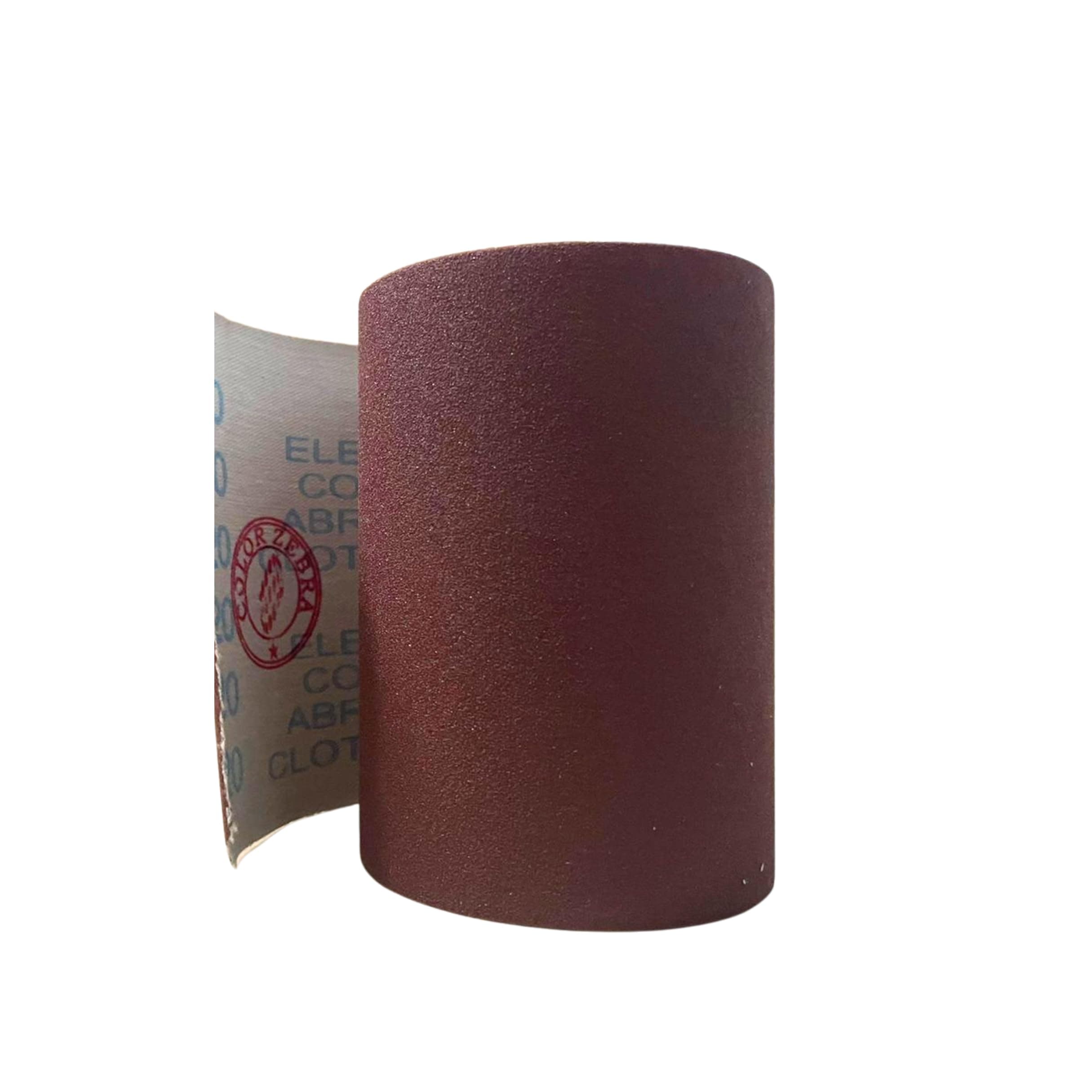 Emery Cloth Roll Sanding Roll Grit - 80 (Size - 4 inch x 1 meter) Pack Of 1. For Grinding Polishing of Metal and Wood
