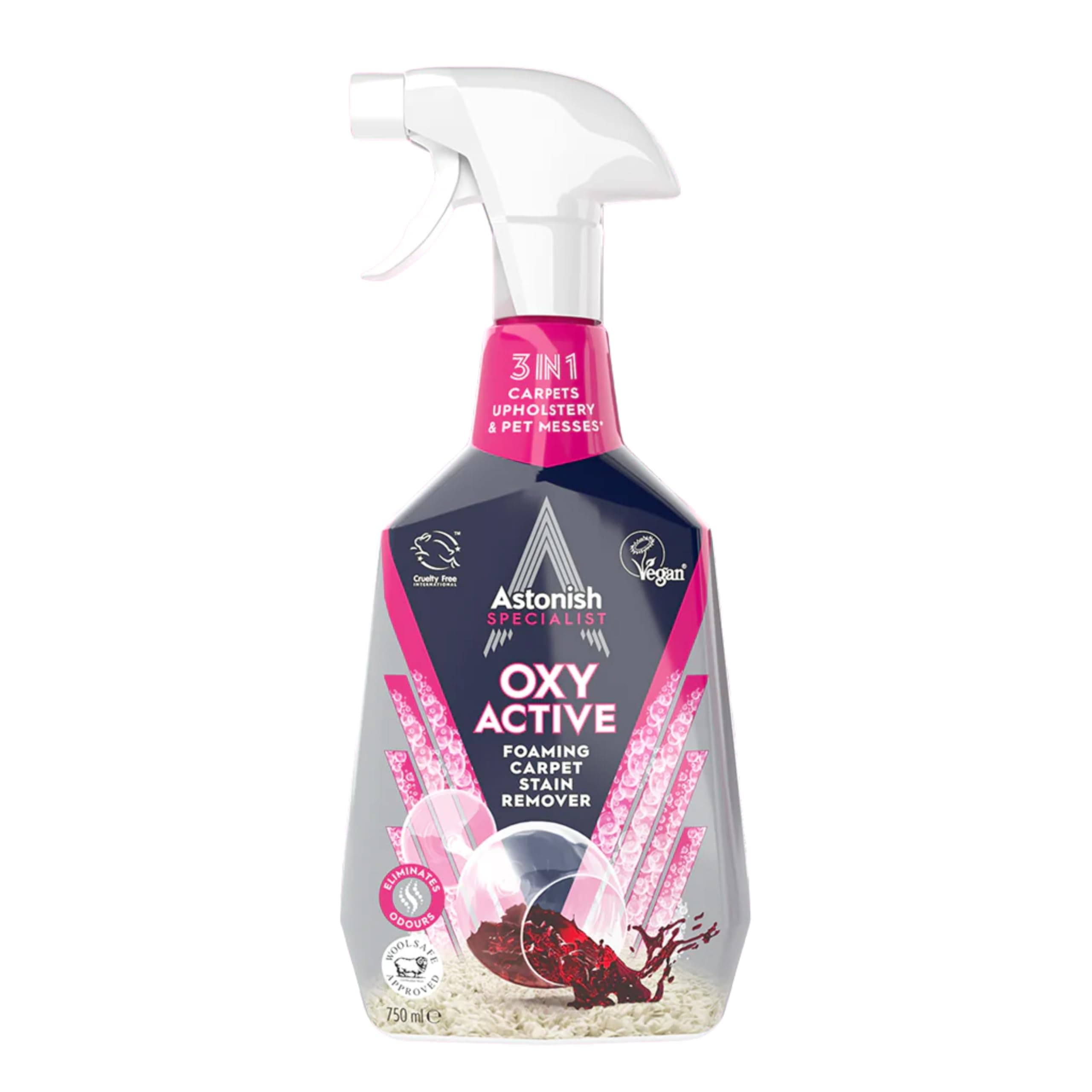 Oxy Active foaming carpet stain remover 750ml