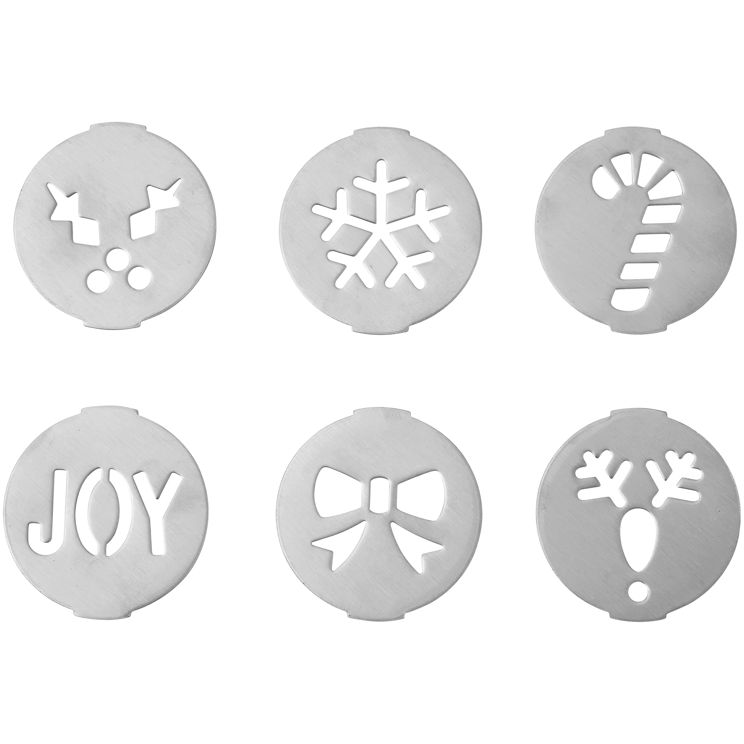 6-Piece Fit Right Holiday Cookie Disc Set
