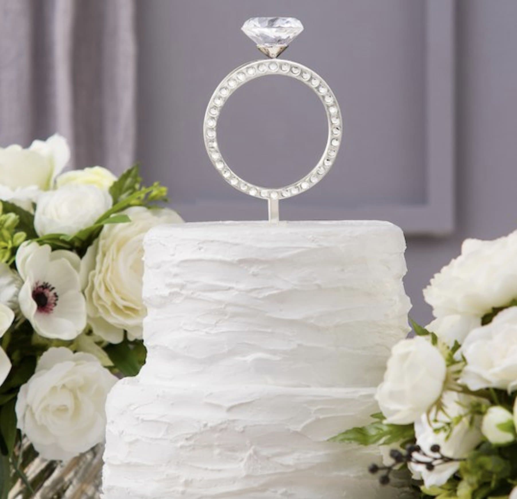 David Tutera Cake Topper, 3D Engagement Ring