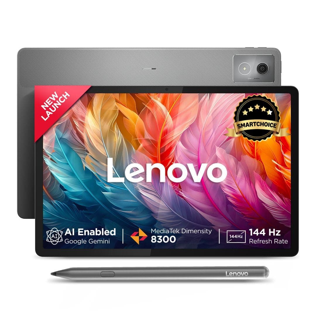 Lenovo {Smartchoice} Idea Tab Pro with Pen Plus|12.7" 3K Display|144 Hz Refresh|12 GB RAM, 256 GB ROM| AI-Enabled| MediaTek Dimensity 8300|Quad JBL Speakers|10200 mAh Battery with 45 W Charger|WiFi 6e