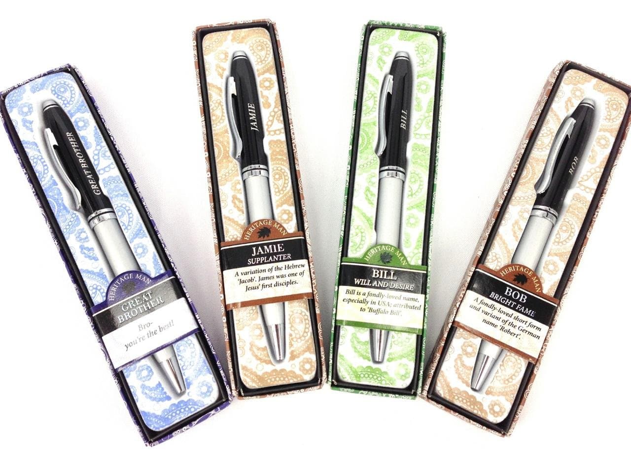 Man's Name Pen/Pens Gift Boxed - Teacher