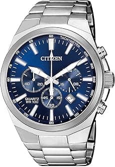 Men's Classic Chronograph Quartz Watch, Stainless Steel