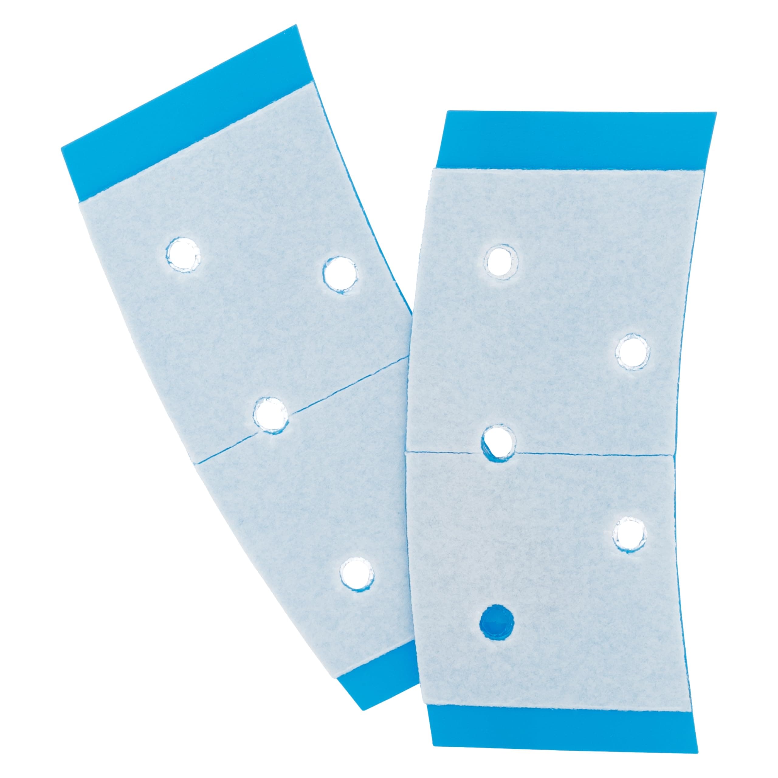 Walker Tape Extenda-Bond Plus Blue Mini Tabs 3/4" x 1 1/2", Breathable Double Sided Wig Tape for Lace Systems, Toupees, and Tape in Hair Extensions Human Hair, Long Wear Hairpiece Tape, 36 Pieces