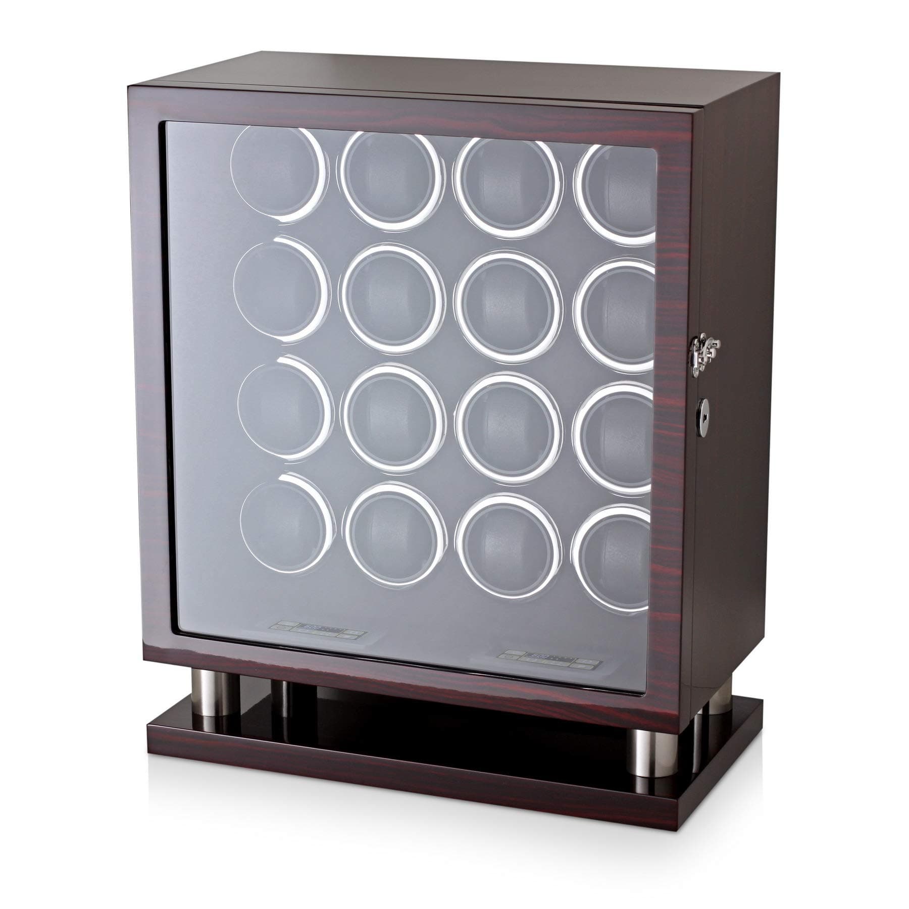 Watch Winder for 16 Automatic Watches with LED Backlight and LCD Touchscreen Control