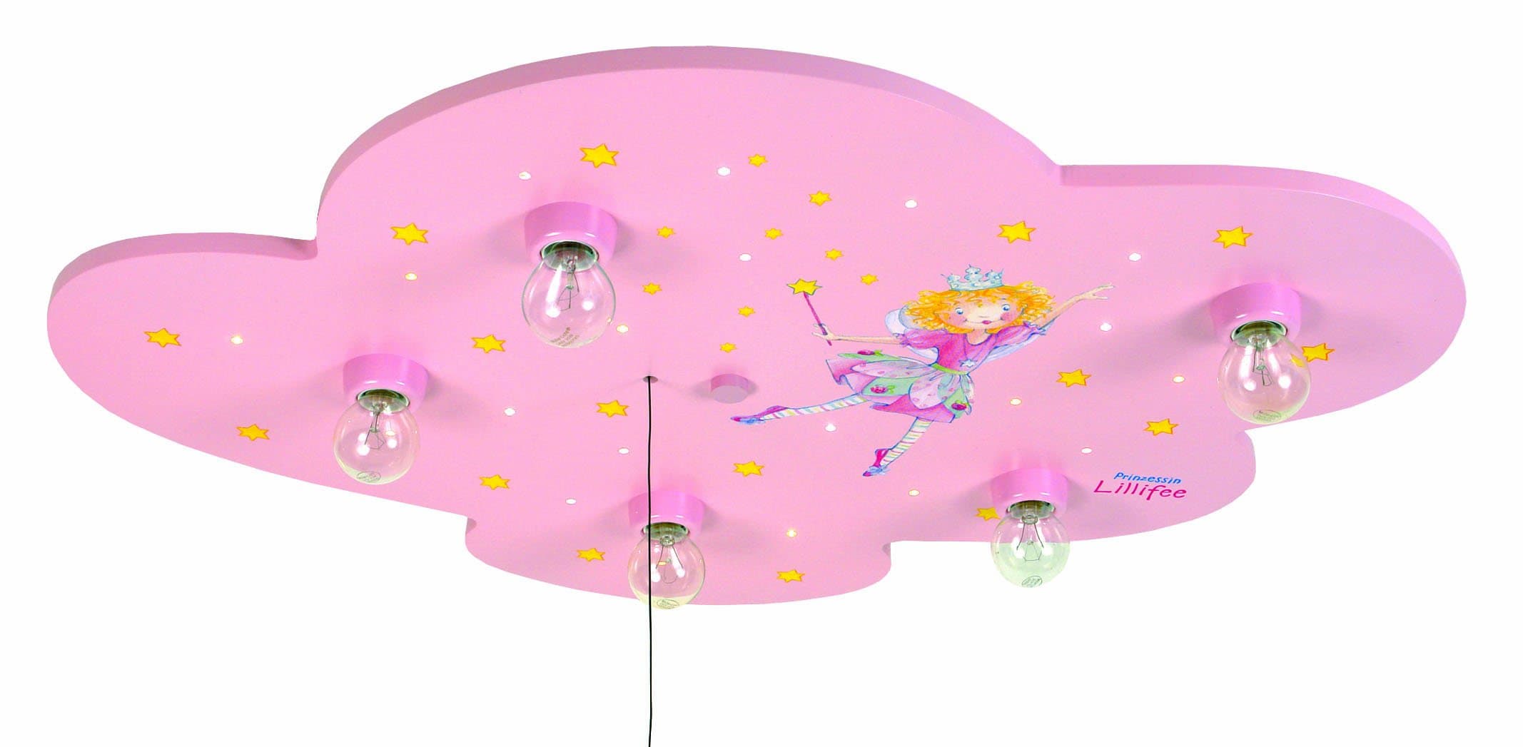Niermann Standby LED Ceiling Lamp, Princess Lillifee, Cloud, Extra-Large, Pink [Energy Class E]