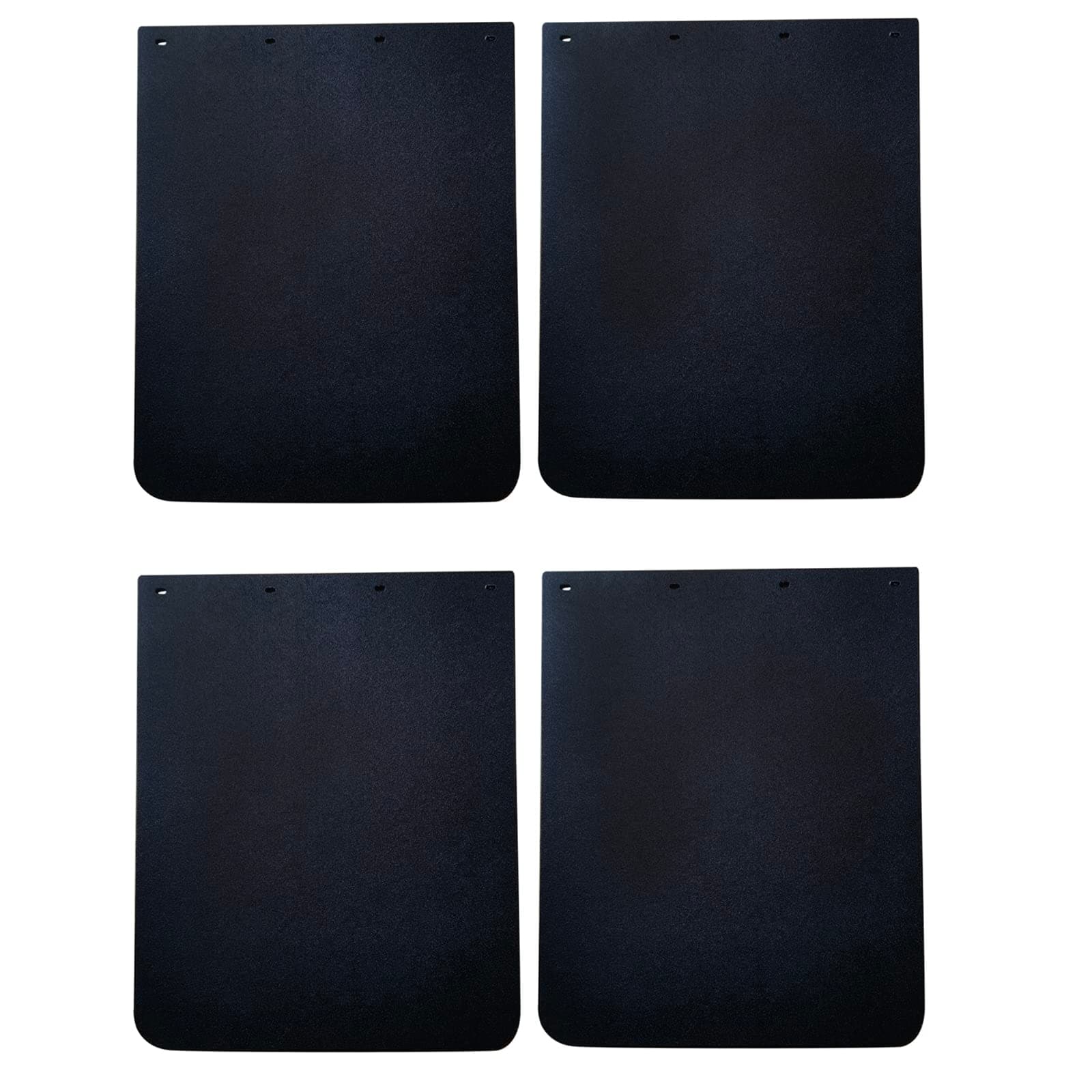 BHTOP 4 Pieces Polymer Mudflaps 24x30 Inch, Durable Black Mud Flap Universal Pair for Semi Truck Tractor Trailer