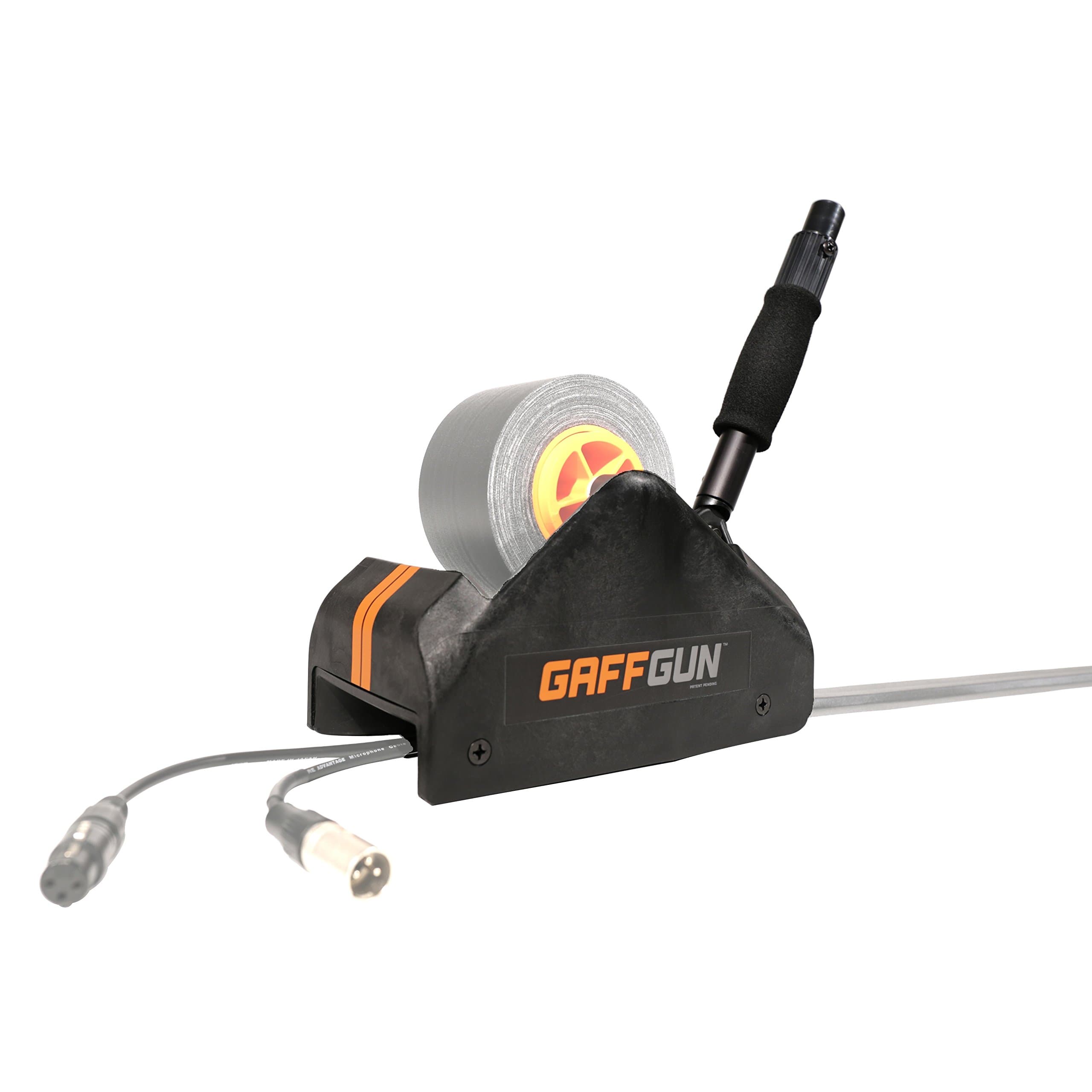 GaffTech G20NN0 GaffGun Tape Applicator Complete Bundle with Long Extension Handle, Small/Medium/Large Cable Guides, and Floor Guide